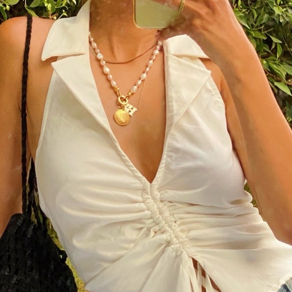 Rebel Flow White Halter Top - Picture 4 of 4